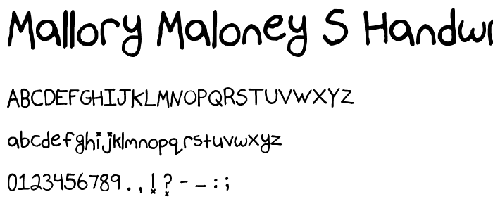 Mallory Maloney_s Handwriting font